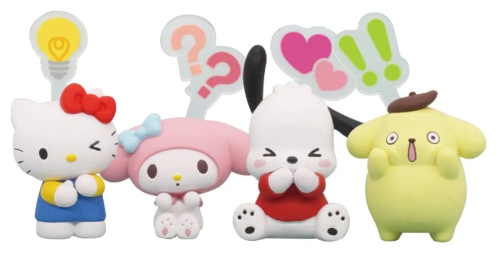 Sanrio Twinchees Mini Figures Hello Kitty & Friends Pikon Mind 5 cm Blind Pack Blind Bag - 1 Unidade Aleatória